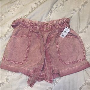 Tillys Pink Tie Shorts